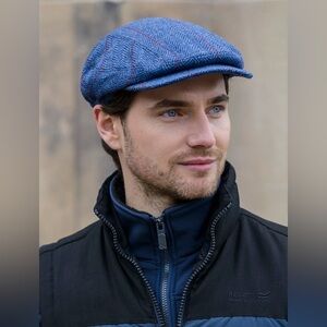 Mucros Weavers Irish Flat Cap Men's Kerry 100% Wool Tweed Hat Made in Ireland S